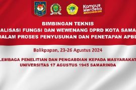 BIMTEK OPTIMALISASI FUNGSI DAN WEWENANG DPRD KOTA SAMARINDA DALAM PROSES PENYUSUNAN DAN PENETAPAN APBD